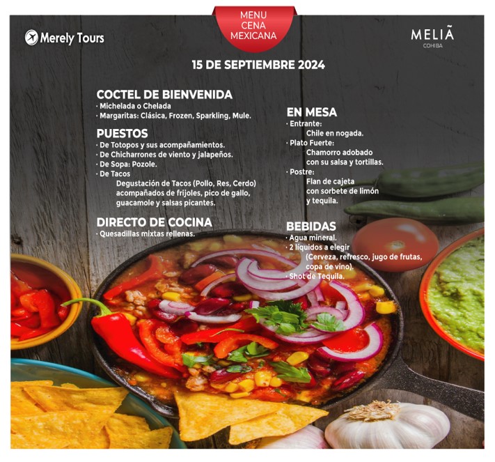 Fiestas Patrias Menu